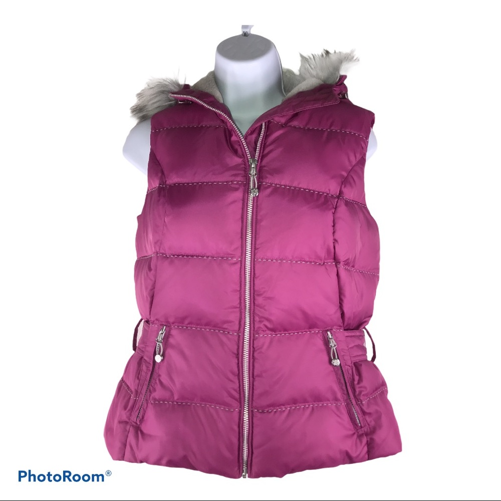 Eddie Bauer Premium Goose Down Vest Hood